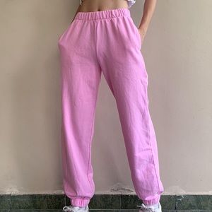 brandy melville bubblegum pink sweatpants